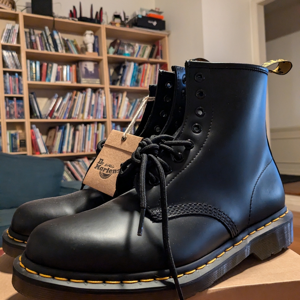 Dr. Martens Black Leather Boots